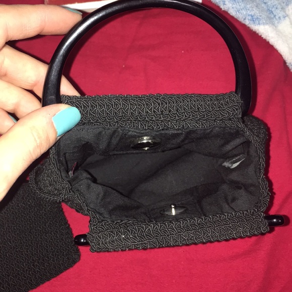 Mini black bag with coin purse - Picture 3 of 8